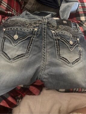 Miss Me Light Blue Embellished Boot Cut Jeans